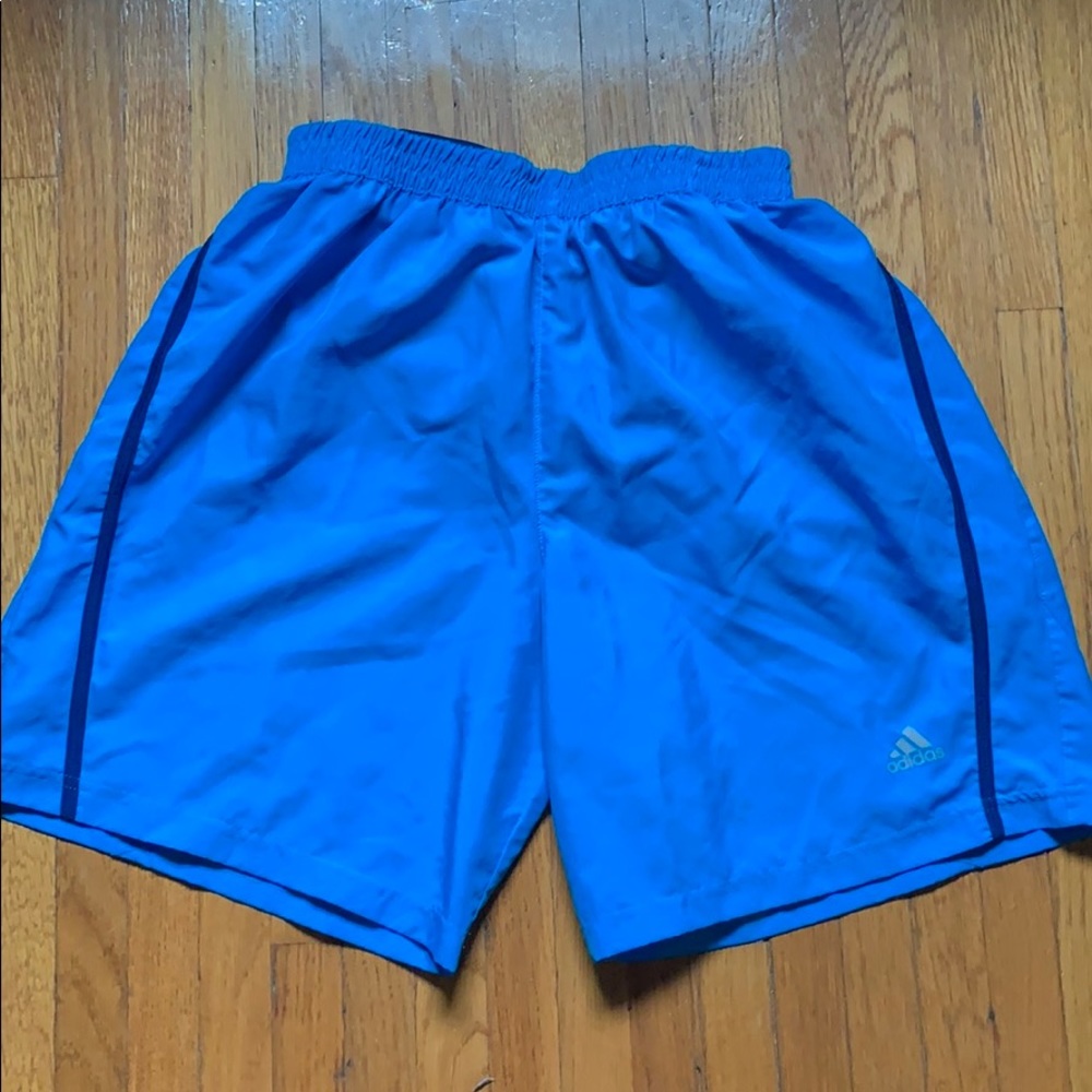 Medium Blue Adidas Running Shorts